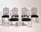 Gustavian Style Chairs Including Two Armchairs with Carvings, Late 19th Century, Set of 6 1