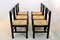 Dining Table with 6 Chairs in the Style of Vico Magistretti, Set of 7 5