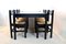 Dining Table with 6 Chairs in the Style of Vico Magistretti, Set of 7 4