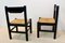 Dining Table with 6 Chairs in the Style of Vico Magistretti, Set of 7 8