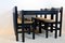 Dining Table with 6 Chairs in the Style of Vico Magistretti, Set of 7, Image 6