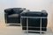 LC2 Armlehnstühle aus schwarzem Leder von Le Corbusier, Pierre Jeanneret & Charlotte Perriand für Cassina 4