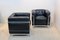 LC2 Armchairs in Black Leather by Le Corbusier, Pierre Jeanneret & Charlotte Perriand for Cassina, Set of 2 6