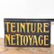 Antikes französisches handbemaltes Teinture Nettoyage Ladenschild 2