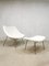 Vintage Dutch F157 Oyster Easy Chair & Ottoman in Bouclé by Pierre Paulin for Artifort, Set of 2, Image 1