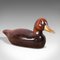 Antique English Edwardian Gilt Carved Decoy Duck, English, 1910s 1