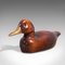 Antique English Edwardian Gilt Carved Decoy Duck, English, 1910s 3