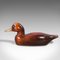 Antique English Edwardian Gilt Carved Decoy Duck, English, 1910s 5