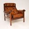 Vintage Leather Armchair by Guy Rogers, 1960s, Image 1