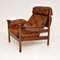 Vintage Leather Armchair by Guy Rogers, 1960s 3