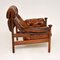 Vintage Leather Armchair by Guy Rogers, 1960s, Image 4