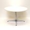 Vintage Round White Dining Table from Brabantia, 1970s 1