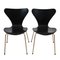 Black Chairs by Arne Jacobsen for Fritz Hansen, Set of 6 6