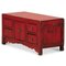 Low Red Lacquer Cabinet 4