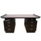 French Ebonised Bamboo Desk with Leather Top, 1960s, Image 5