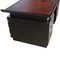 French Ebonised Bamboo Desk with Leather Top, 1960s 2