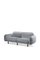 Bean 2-Seater Sofa in Gray Velvet from Emko 1