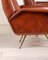 Fauteuils Modernistes Vintage en Cuir et Laiton, 1950s, Set de 2 7