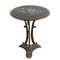 Cast Iron Side Table with Painted Slate Top 1