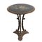 Cast Iron Side Table with Painted Slate Top, Image 1