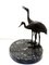 Bronze Cranes Table Business Card Holder on Marble Base, 1920s 9