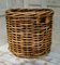 Large Vintage French Wicker Basket 1