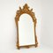 Großer antiker französischer Spiegel mit vergoldetem geschnitztem Holzrahmen 1