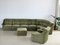 Large Vintage Green Sofa, Set of 8 14