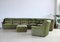 Großes grünes Vintage Sofa, 8er Set 16