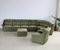 Großes grünes Vintage Sofa, 8er Set 15