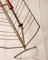 Vintage Freestanding Magazine Rack in Brass and Wood, 1950s, Image 3