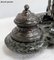 Double Inkwell in Silver-Plated Bronze & Sea Green Marble, 1900s, Image 11