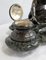 Double Inkwell in Silver-Plated Bronze & Sea Green Marble, 1900s 15
