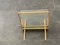 Brass and Glass Magazine Rack, Italy, 1960s, Image 6