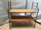 Small Loft Style Library Bookcase Metal and Wood 14