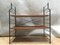 Small Loft Style Library Bookcase Metal and Wood 2