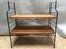 Small Loft Style Library Bookcase Metal and Wood 5
