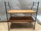 Small Loft Style Library Bookcase Metal and Wood 1