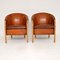 Vintage Danish Leather Armchairs by Stouby, Set of 2 3