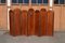 Art Deco Folding Screen with 7 Sculpted Panels, 1940s 1