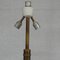 Mid-Century French Brass and Wood Floor Lamp, Image 6