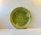Large Green Stoneware Centerpiece in Raku Crackle Glaze 1