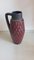 Jarrón de suelo Fat Lava vintage de cerámica con asa, años 60, Imagen 3