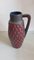 Vintage Ceramic Fat Lava Floor Vase with Handle, 1960s, Image 1