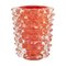 Vaso Rostrato in vetro di Murano rosa corallo di Ercole Barovier per Barovier & Toso, Immagine 1
