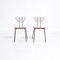 Red Radar Chairs by Willy Van Der Seas, Set of 2 3