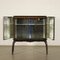 Oak Veneer and Mirrored Glass Cabinet, Italy, 1940s 3
