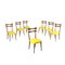 Stühle aus Buche, Schaumstoff & Kunstleder, Italien, 1950er, 7er Set 1