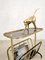 Vintage Brass Side Table or Magazine Rack from MB Italy 4