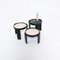 Black Nesting Tables by Gianfranco Frattini for Cassina, Set of 3 7